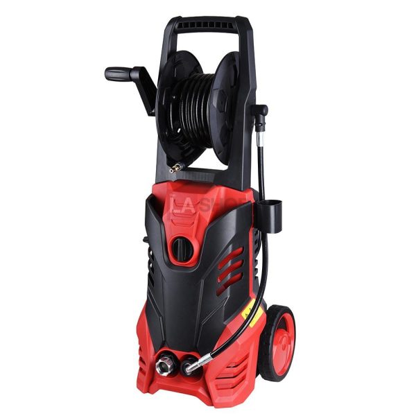 Electric Power Washer W/ Hose Reel 3000Psi 5 Nozzles Soap Tank