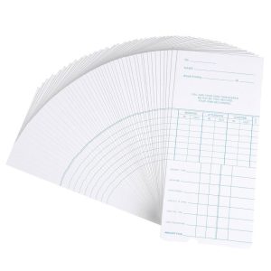 Weekly Attendance Cards 50 Punch Card Package