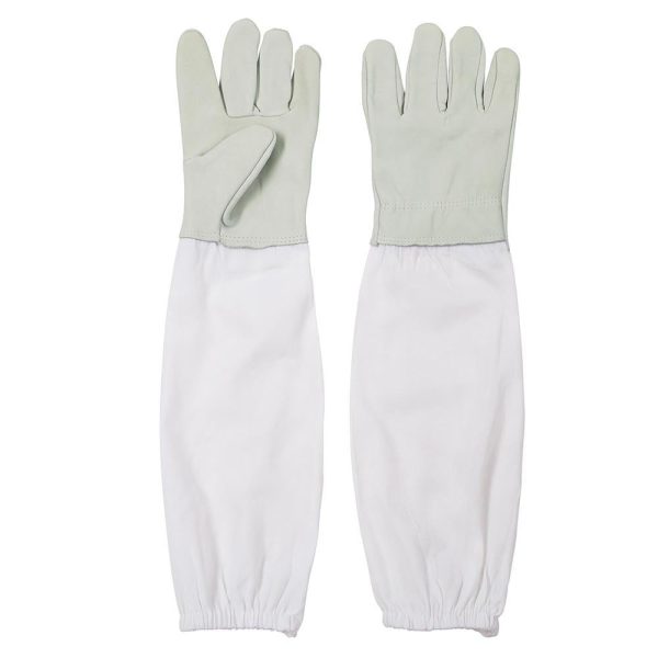 Xl Beekeeping Goatskin Protective Gloves Pair Long Sleeves