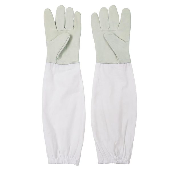 Xl Beekeeping Goatskin Protective Gloves Pair Long Sleeves