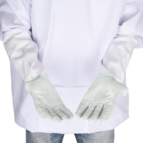 Xl Beekeeping Goatskin Protective Gloves Pair Long Sleeves