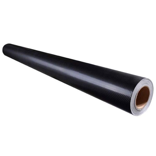 Carbon Fiber Wrap 100Ft X 5Ft 4D Vinyl Car Wrap Roll Black