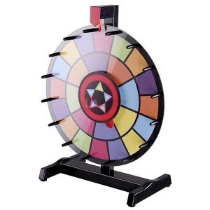 Winspin 15 Table Top Dry Erase Prize Wheel 2-Circle 2-Pointer