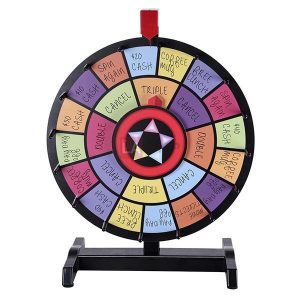 Winspin 15 Table Top Dry Erase Prize Wheel 2-Circle 2-Pointer