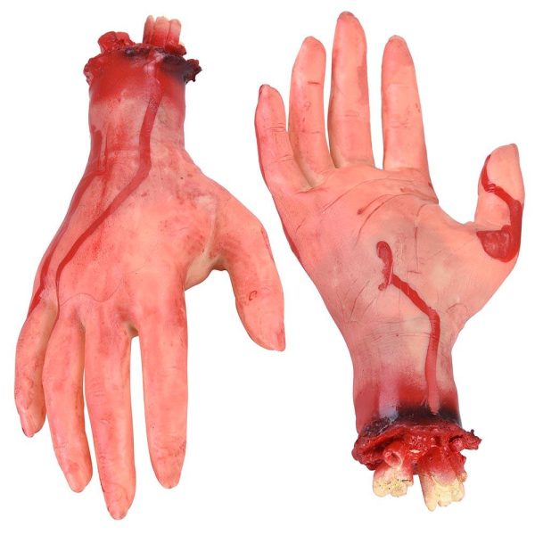 5Pcs Scary Severed Hands Leg Foot Props Halloween Party Decor