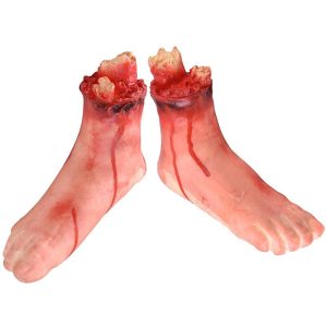 5pcs Scary Severed Hands Leg Foot Props Halloween Party Decor