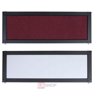 Tabletop Folding Panel Display Board Header Burgundy