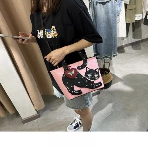 Long Tail Premium Cat Crossbody Handbag