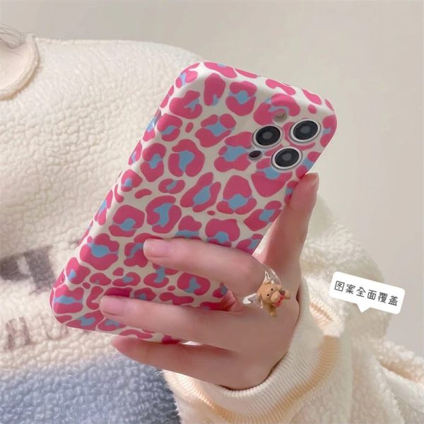 Pink Leopard Puffer Case