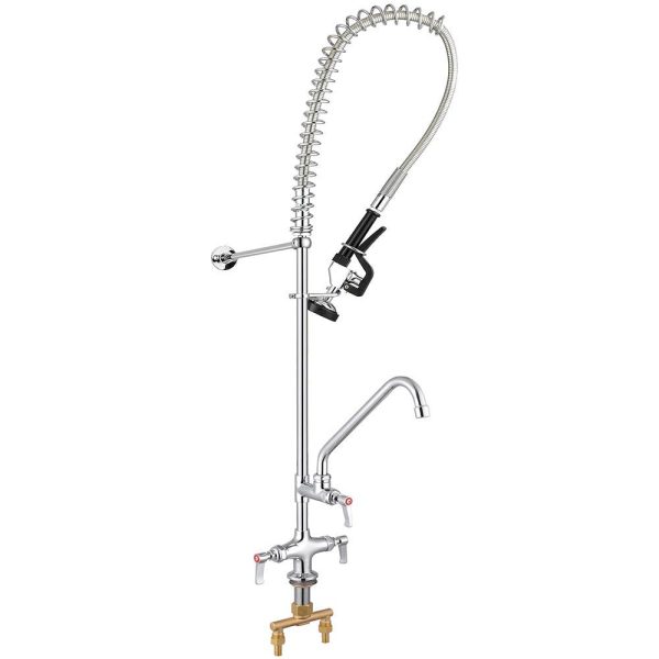 Commercial Pre-Rinse Faucet With Sprayer Deck Mount