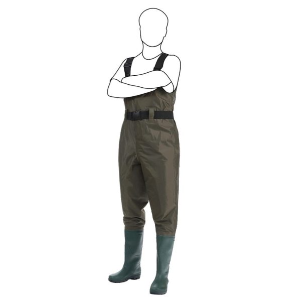 Premium Breathable Mens' Fishing Chest Waders With Boots