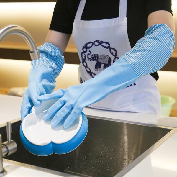 Premium Dishwashing Cleaning Gloves Scrubber