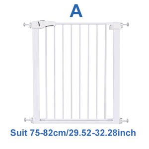 Wide Baby Walk Through Fence Gate With Door Pressure Mounted