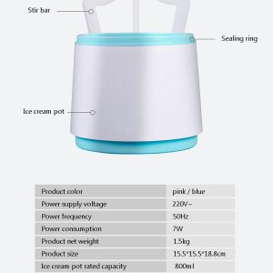 Premium Home Electric Ice Cream Maker Machine