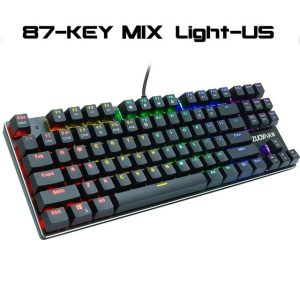 Rainbow Rgb Mechanical Gaming Keyboard For Pc