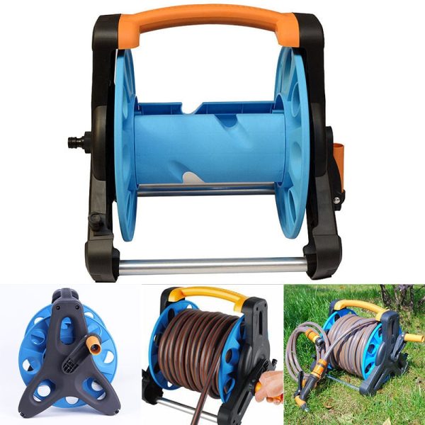 Premium Retractable Garden Water Hose Holder Reel