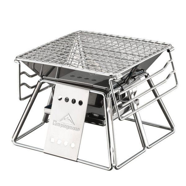 Stainless Steel Small Portable Camper Charcoal Grill