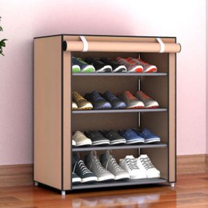 Spacious Shoe Storage Cabinet Organizer Cubby Stackable Rack