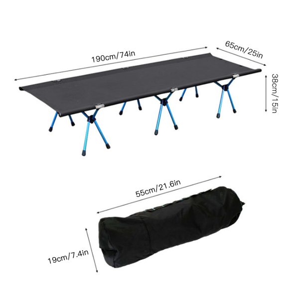 Premium Folding Camping Cot Sleeping Bed