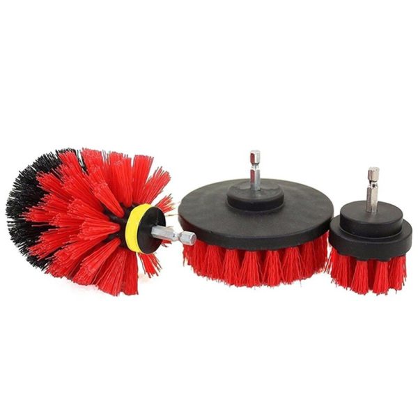 Premium Drill Cleaning Scrub Brush Power Scrubber Attachment Kit