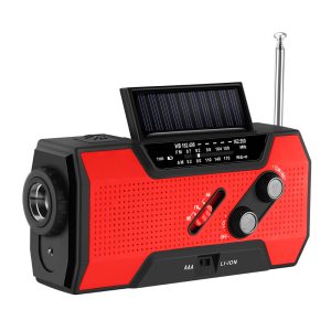 Solar Powered Emergency Hand Crank Survival Radio