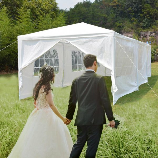 10' X 30' Portable White Party Canopy Event Tent