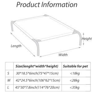 Soft Elevated Dog Cot Bed