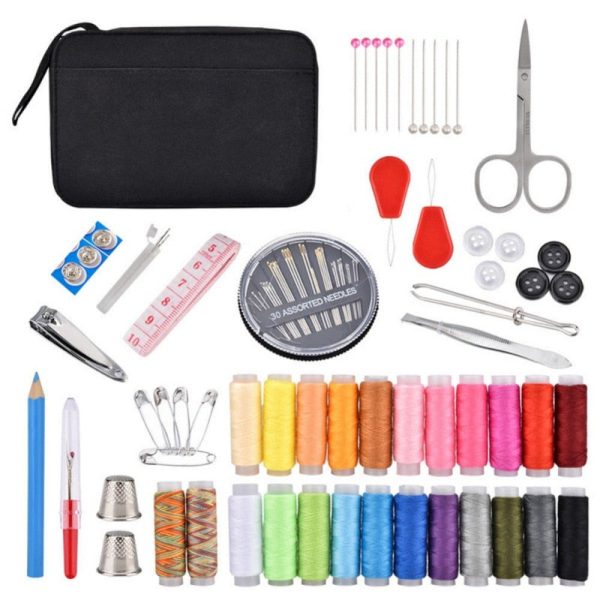 Small Portable Sewing Travel Starter Kit 90 Pcs