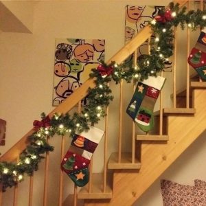 Premium Outdoor Christmas Decoration Garland 8 Ft