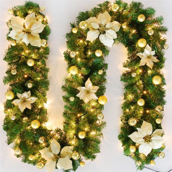 Premium Outdoor Christmas Decoration Garland 8 Ft