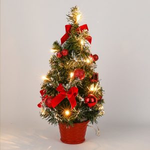 Small Prelit Artificial Tabletop Christmas Tree With Lights