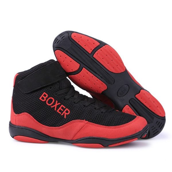 Premium Lightweight Mens Boxing / Wrestling Shoes