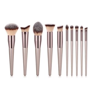 Champagne Makeup Brushes Set