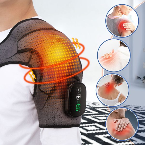 Heating Vibration Shoulder Massage Pad For Pain