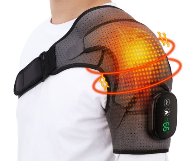 Heating Vibration Shoulder Massage Pad For Pain