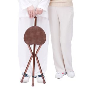 Portable Walking Cane Seat Heavy Duty & Foldable