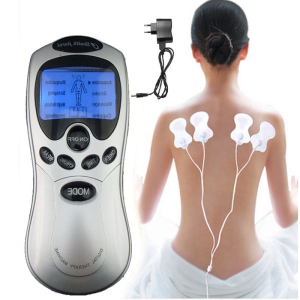 4 Electrode Tens Acupuncture Meridian Physiotherapy Therapy Pulse Massager