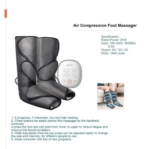 Air Compression Heated Leg Calf Massager