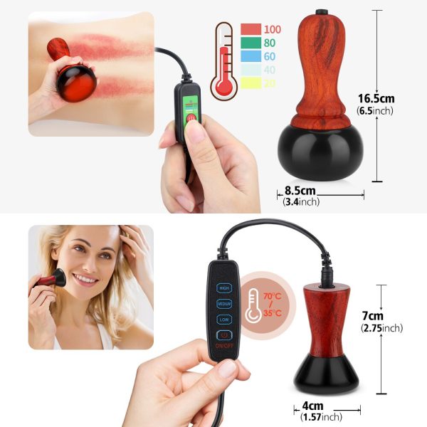 Natural Energy Bian Stone Heating Gua Sha Massager