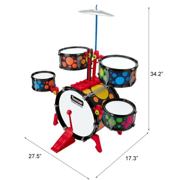 Ultimate Kids Junior Drum Kit Set 34In