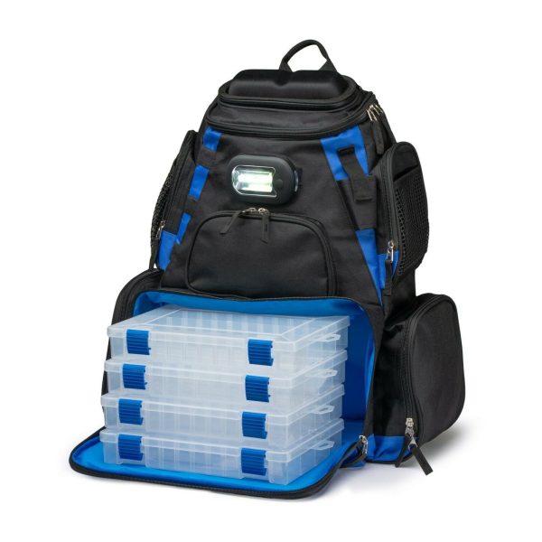 Premium Led Lighted Fishing Tackle Box Backpack