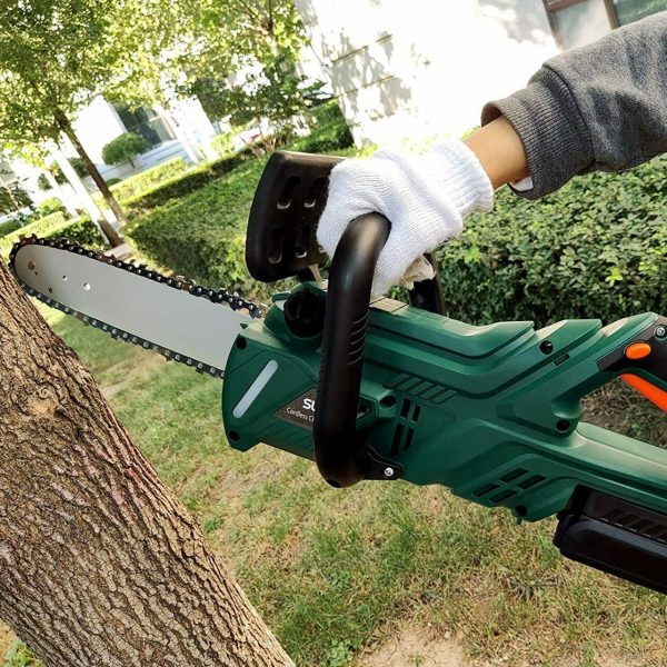 Powerful Handheld Electric Battery Powered Cordless Chainsaw 10 In