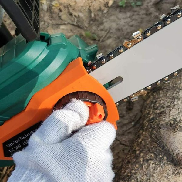 Powerful Handheld Electric Battery Powered Cordless Chainsaw 10 In