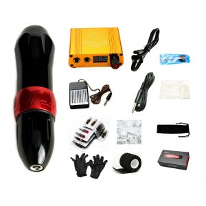 Ultimate Complete Rotary Tattoo Machine Pen Starter Kit