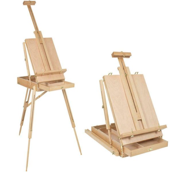 Portable Wheeled Floor Standing Painter Art Display Easel Stand