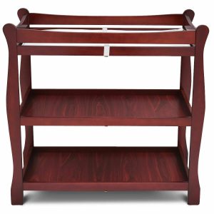 Wooden Baby Diaper Changing Station Storage Table