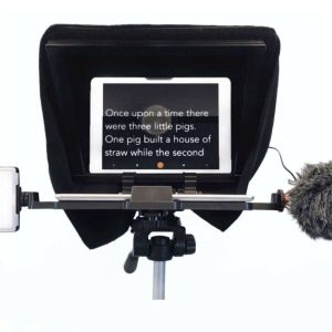 Universal Compact Cue Parrot Ipad Teleprompter With Beam 12.9