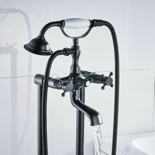 Premium Standing Floor Mount Bathtub Filler Faucet