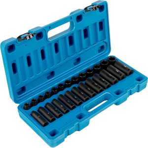 Ultimate 6 Point Wrench Metric Impact Socket Set 3/8