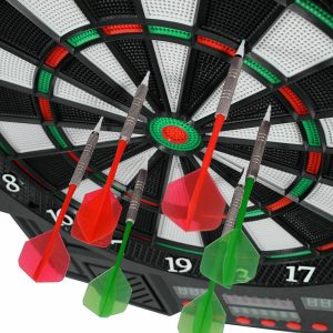 Professional Complete Electronic Dart Board Cabinet Set